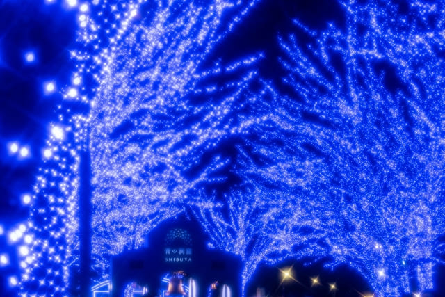 おすすめのイルミネーション・クリスマススポット①青の洞窟 SHIBUYA(渋谷公園通り)