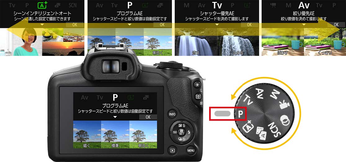 カメラ初心者でも快適な操作