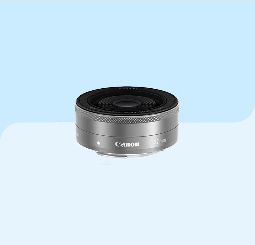 カメラレンズレンタル] キャノン CANON EF-M 22mm F2 STM 単焦点レンズ