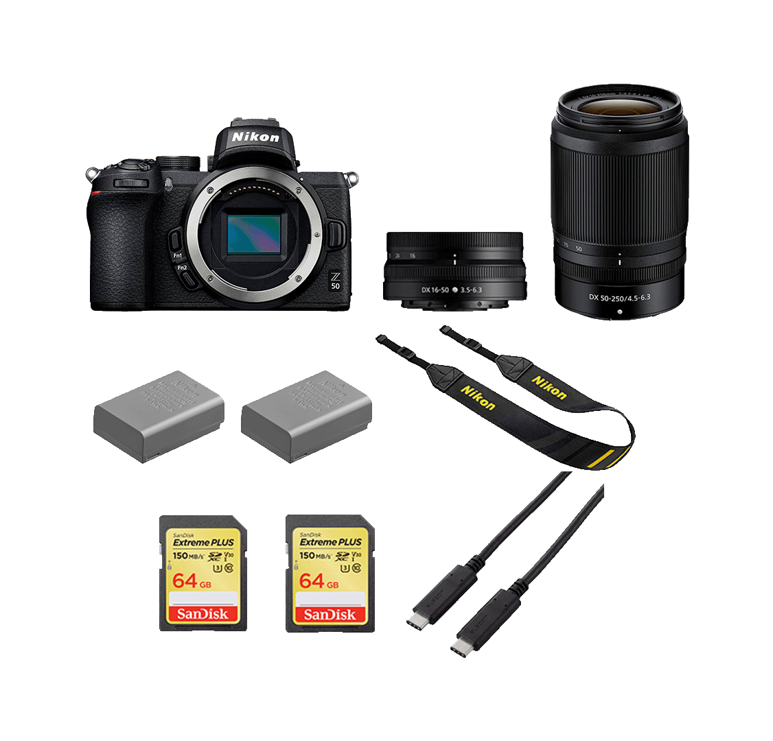 ニコン NIKON Z 50 ダブルズームキット｜初心者・旅行・Vlog向けミラーレス一眼カメラレンタル